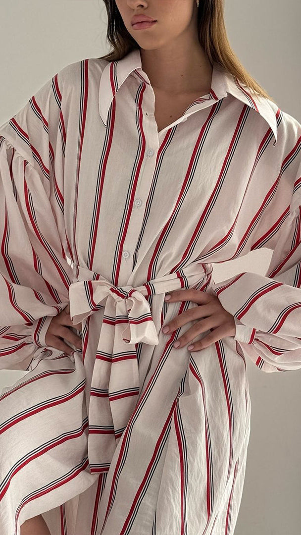 The Buff Sleeve Shirt Dress