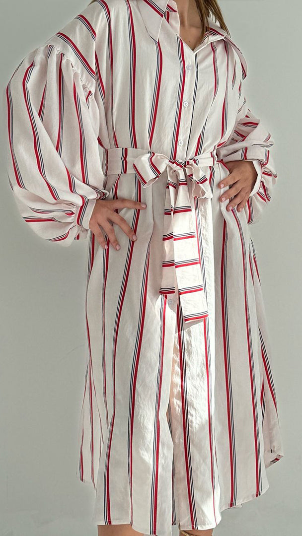 The Buff Sleeve Shirt Dress