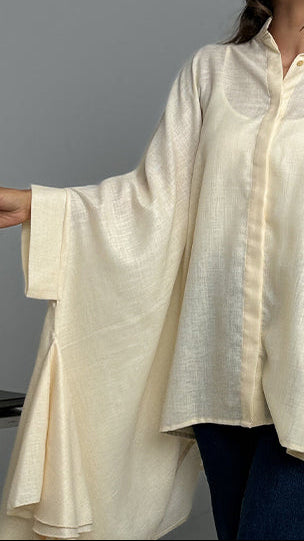 The Cape Sleeve Linen Shirt