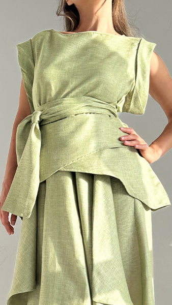 The Mint Linen Dress