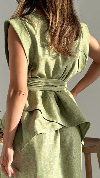 The Mint Linen Dress