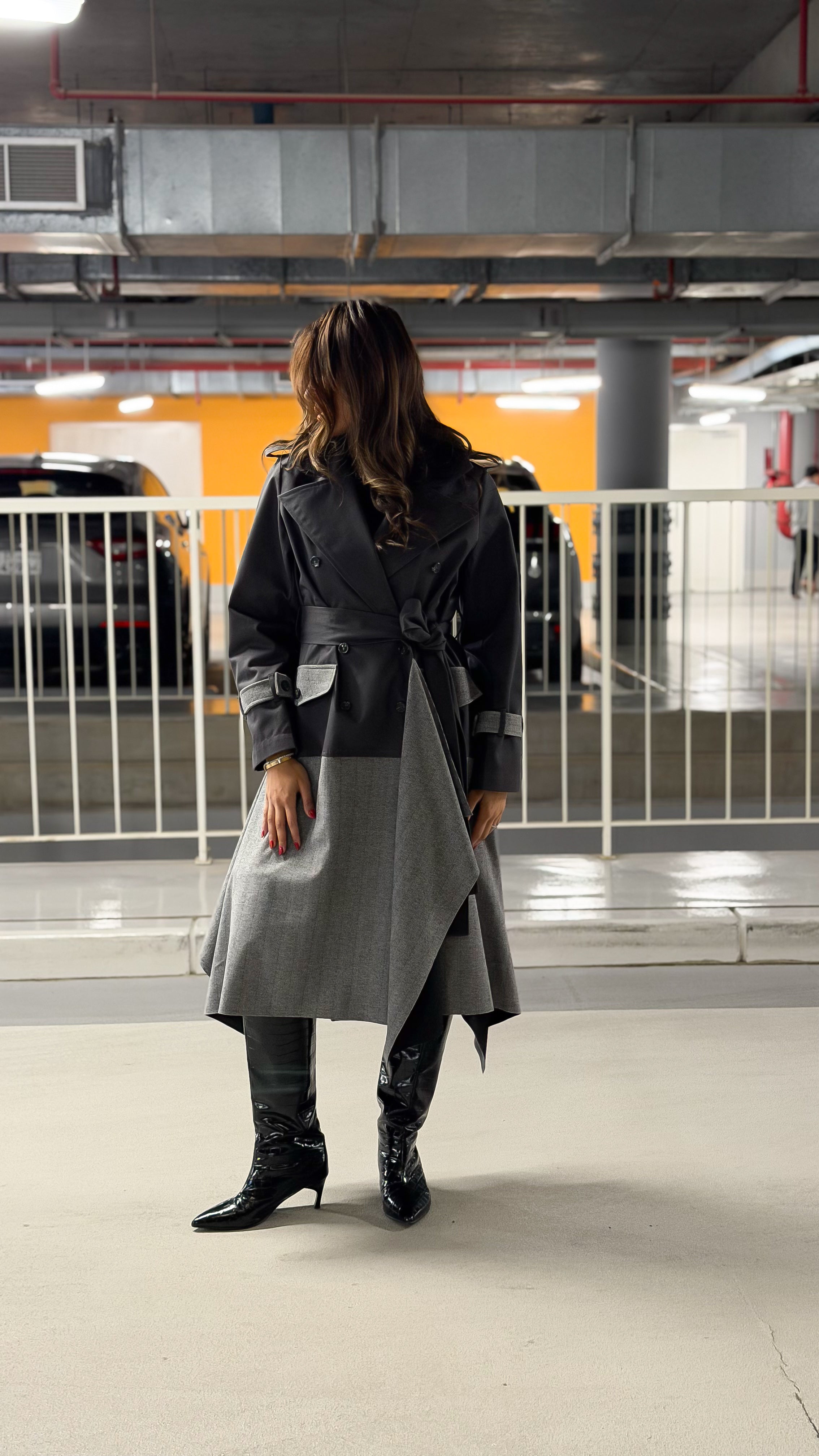 Stylish Asymmetrical Trench