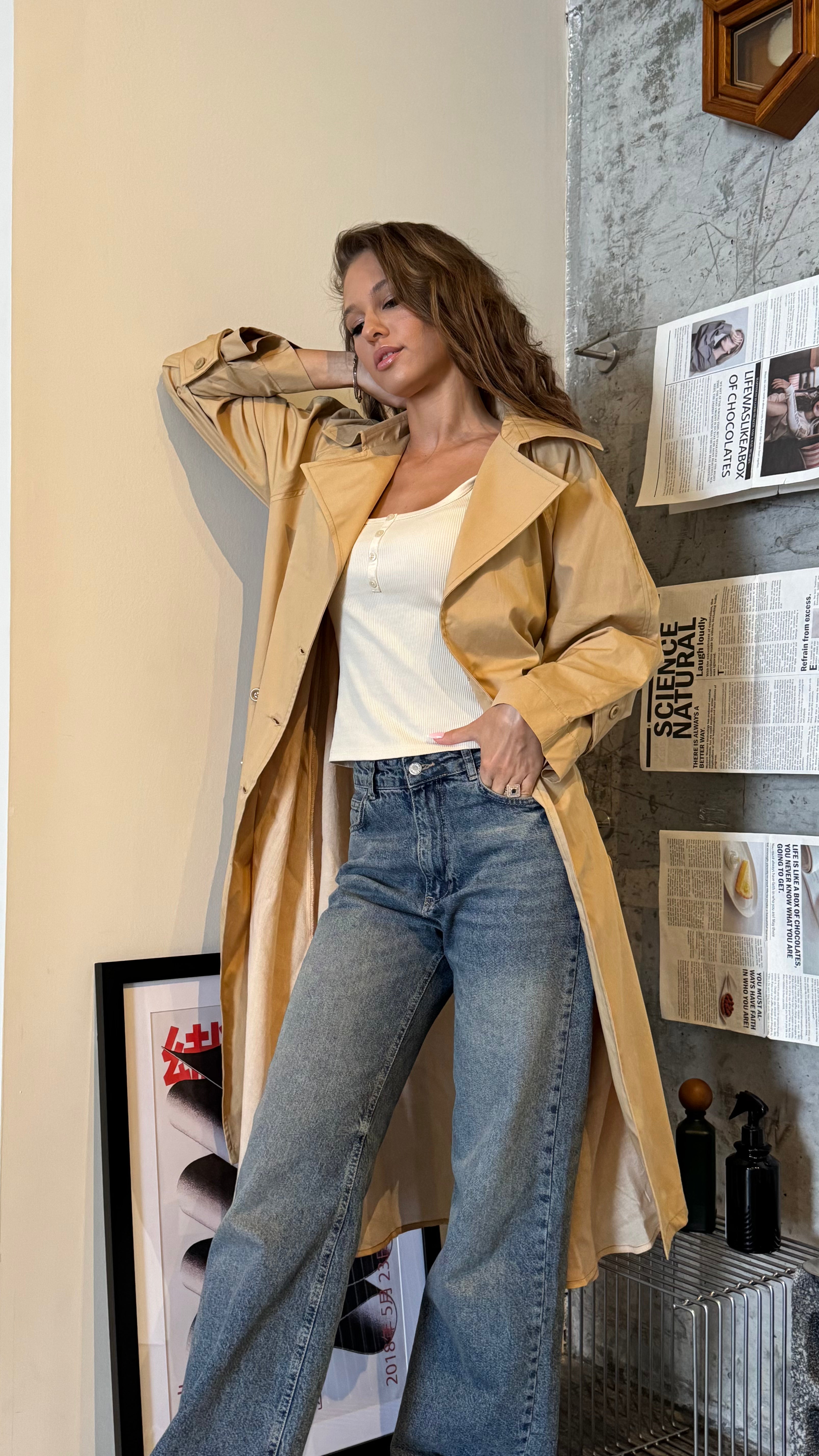 Detailed Stylish Trench Coat