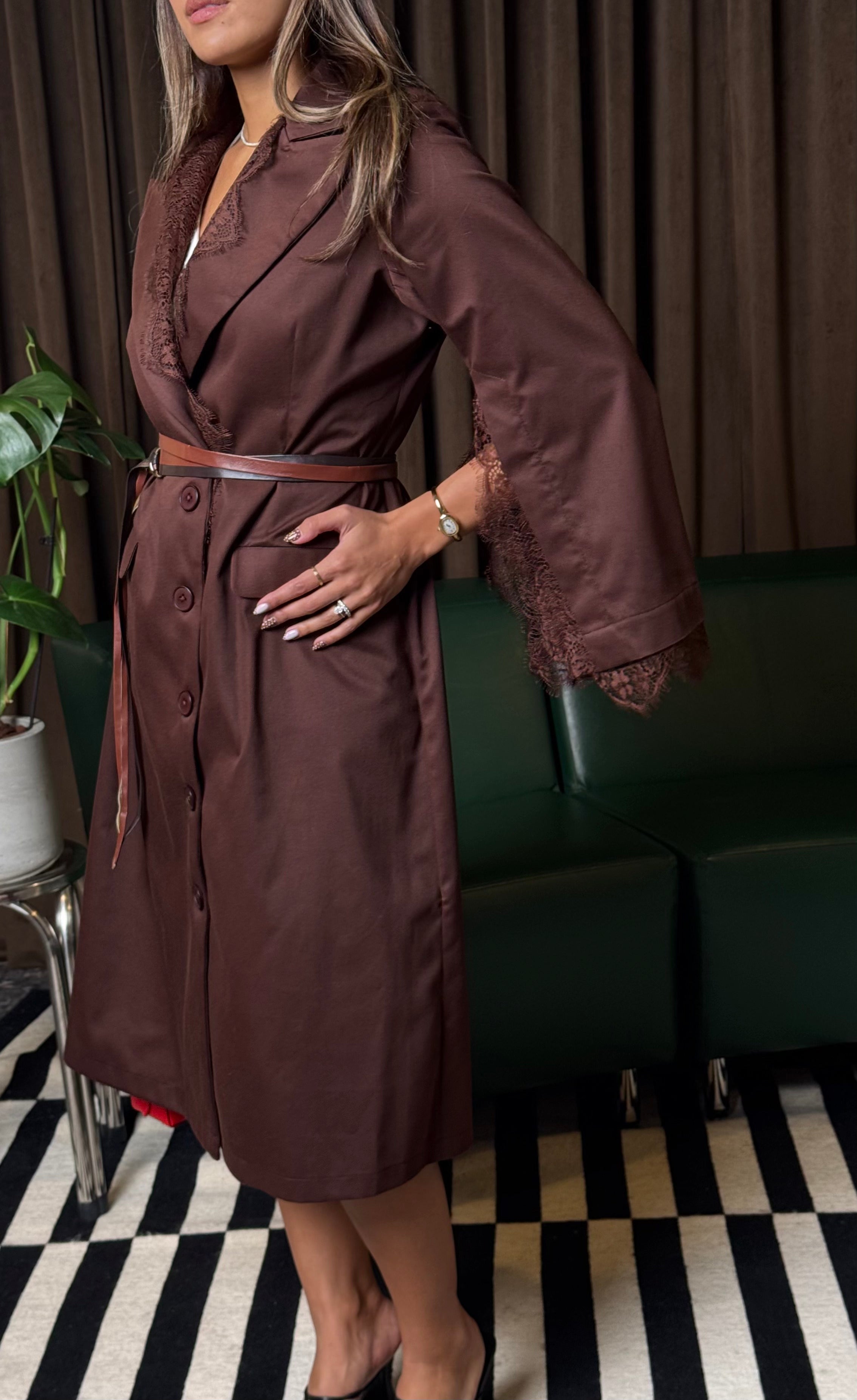 Lace Sovereign Wrap Coat