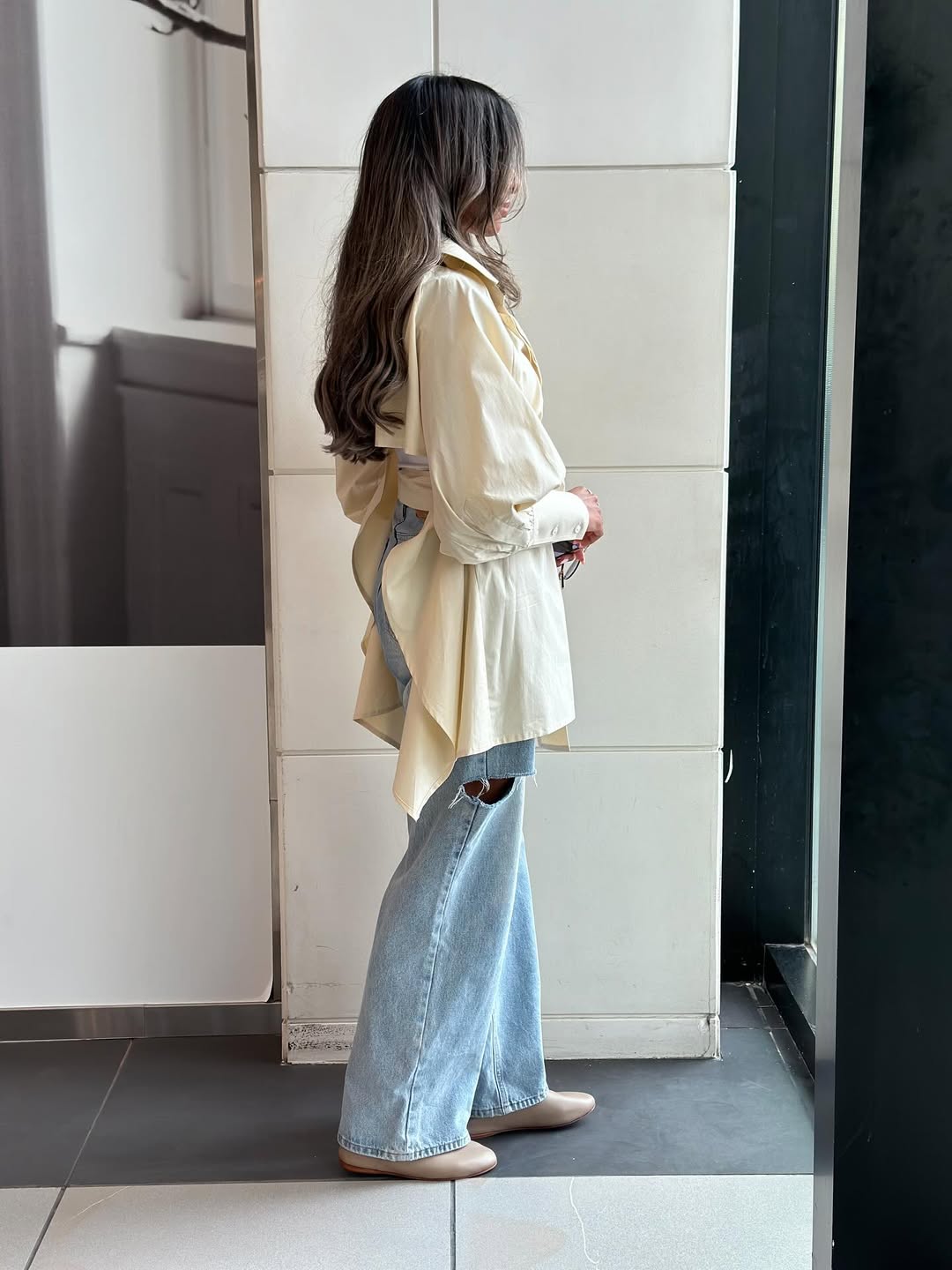 Sculpted Grace Belted Blouse