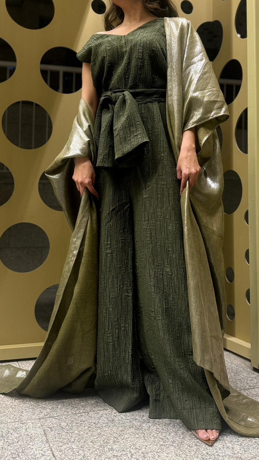 Verdant Drape Jumpsuit