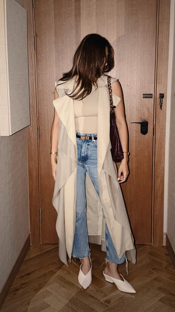 Desert Layered Drape Trench