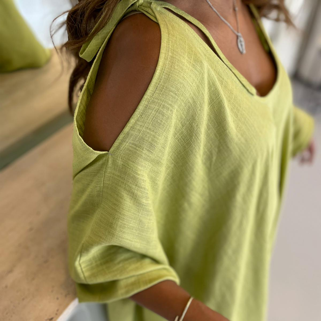 Cold Shoulder Harem Jumpsuit