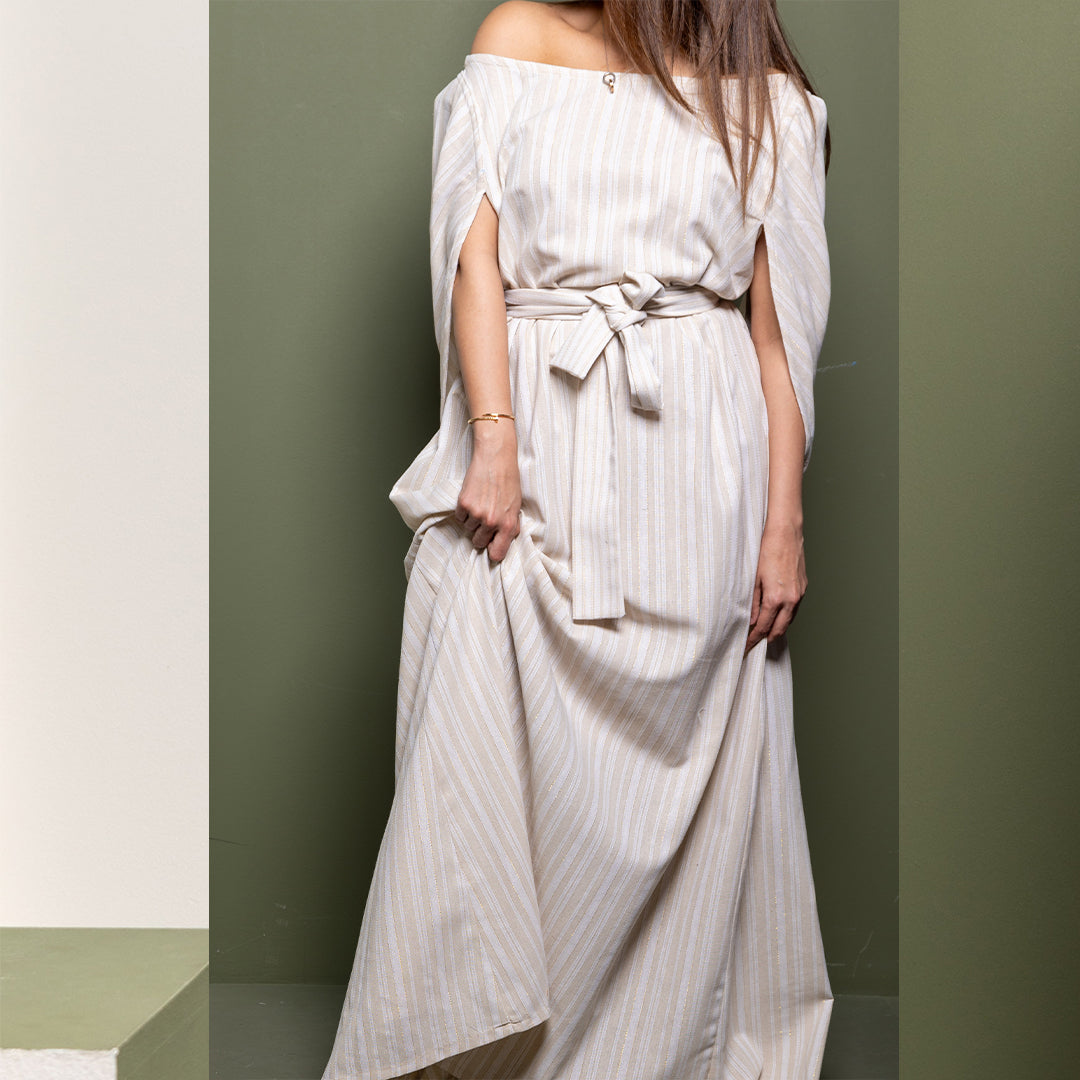 Jalabaiya Belted Long Dress