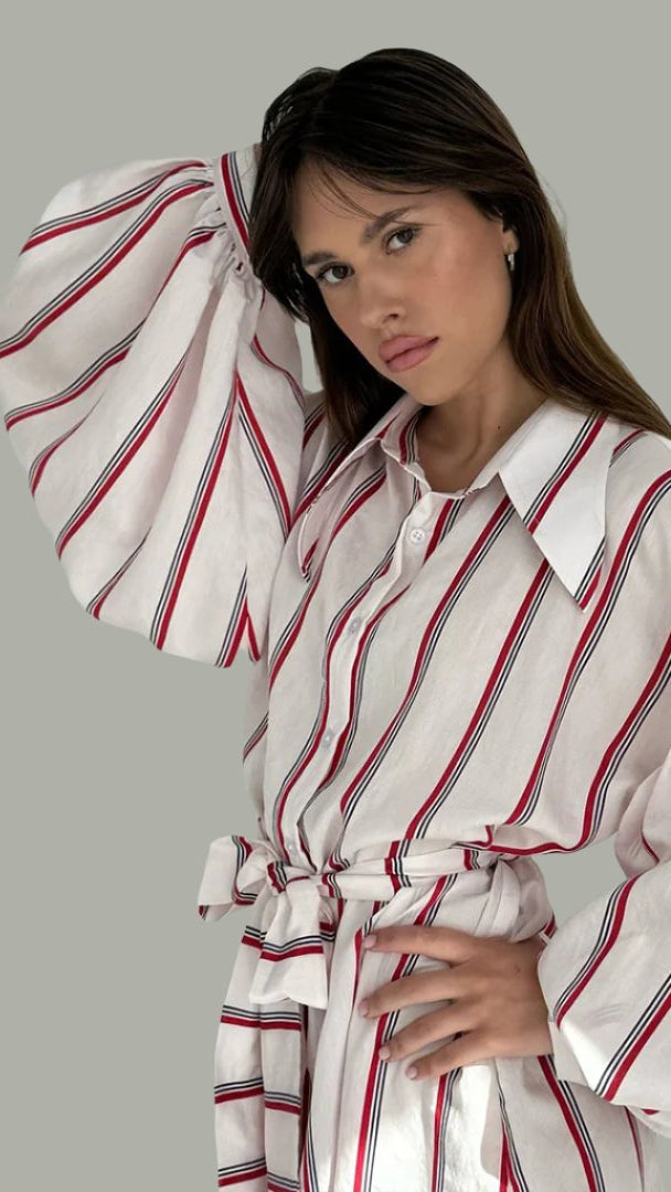 The Buff Sleeve Shirt Dress