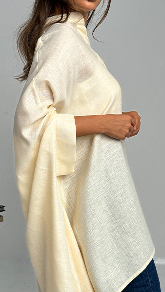 The Cape Sleeve Linen Shirt