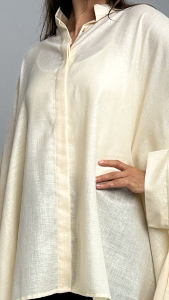 The Cape Sleeve Linen Shirt