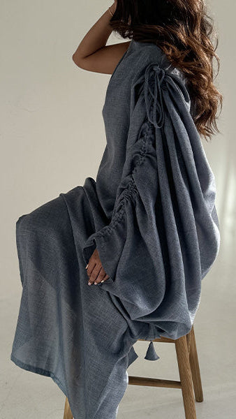 The Slate Draw Linen Dress