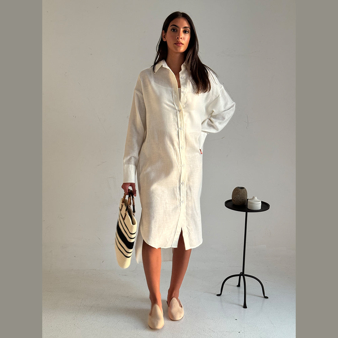 Long Shirt Dress Linen