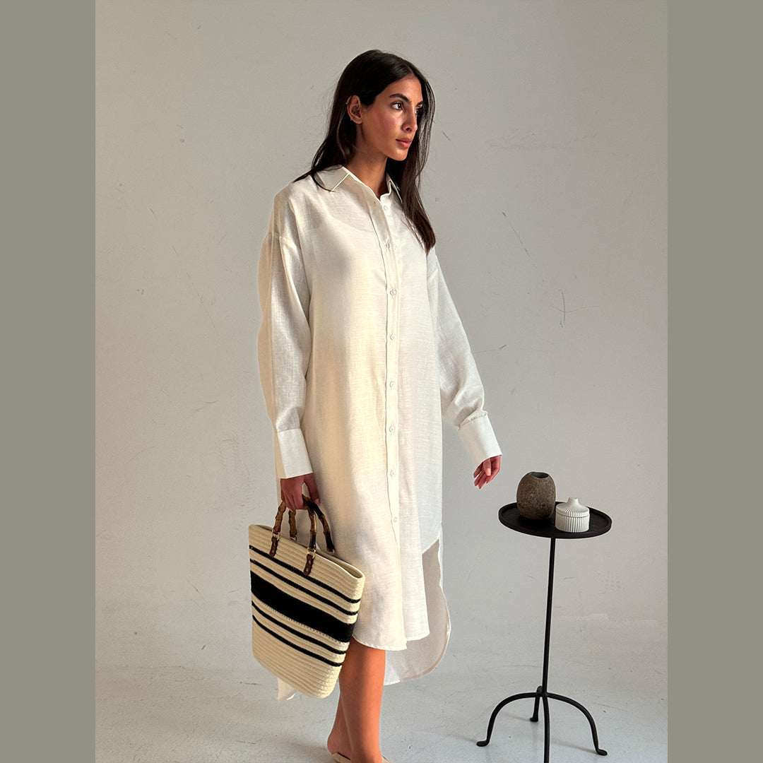 Long Shirt Dress Linen