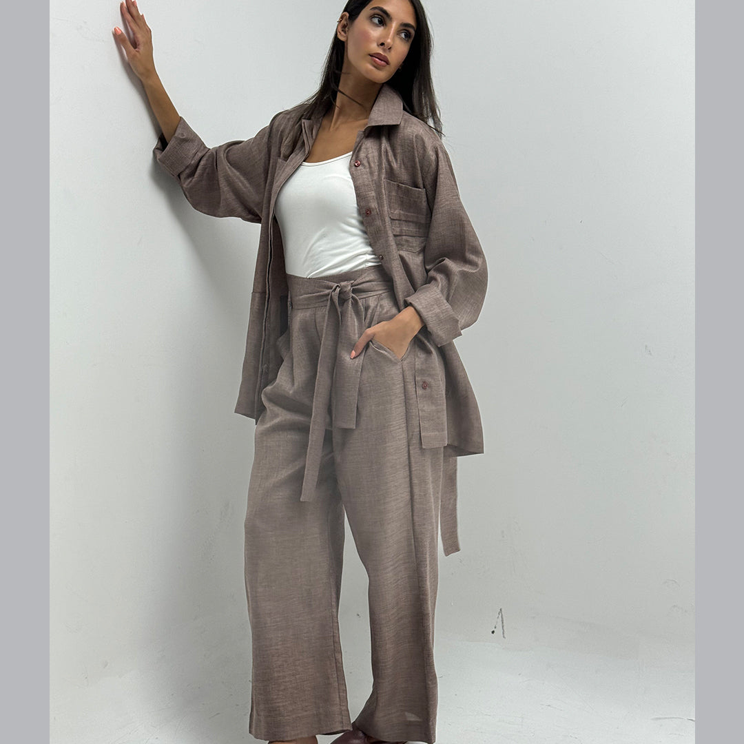 Long Sleeve With Square Pants Set