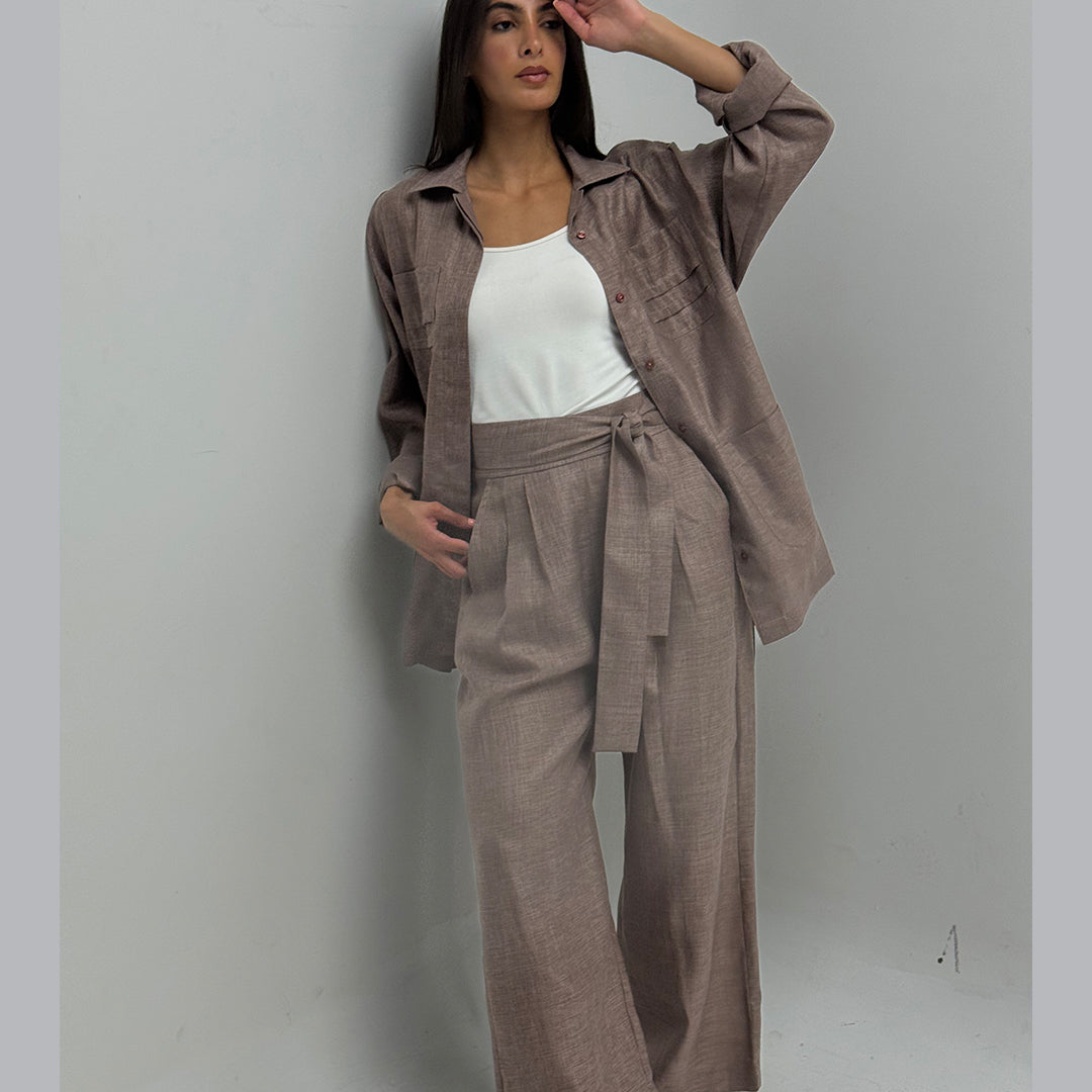 Long Sleeve With Square Pants Set