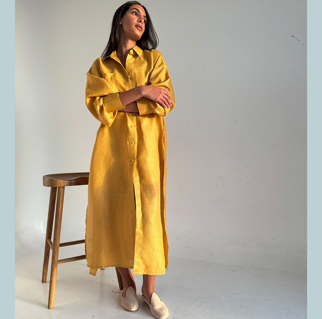 Long Shirt Dress Linen