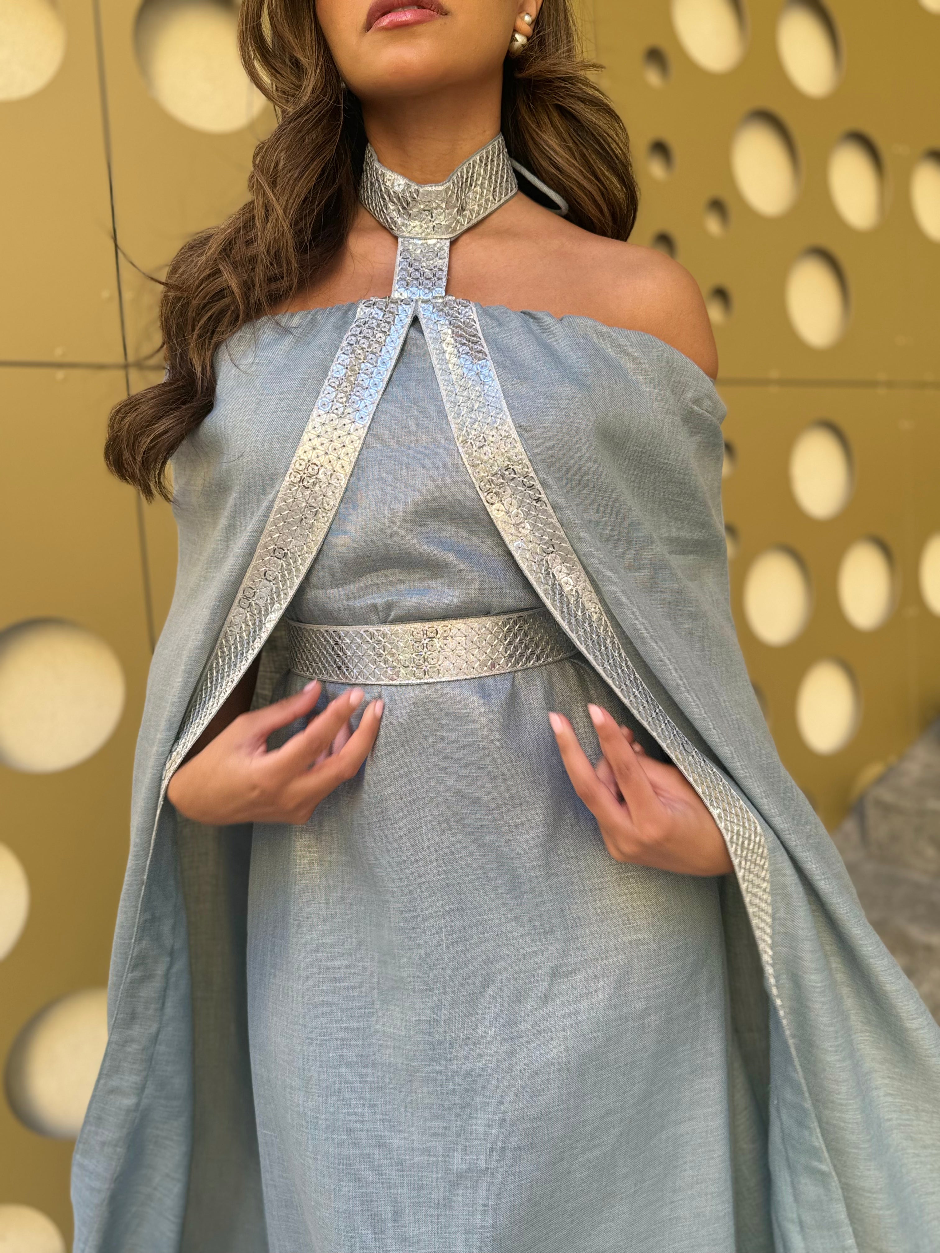 Daraa Detailed Cape Off shoulder