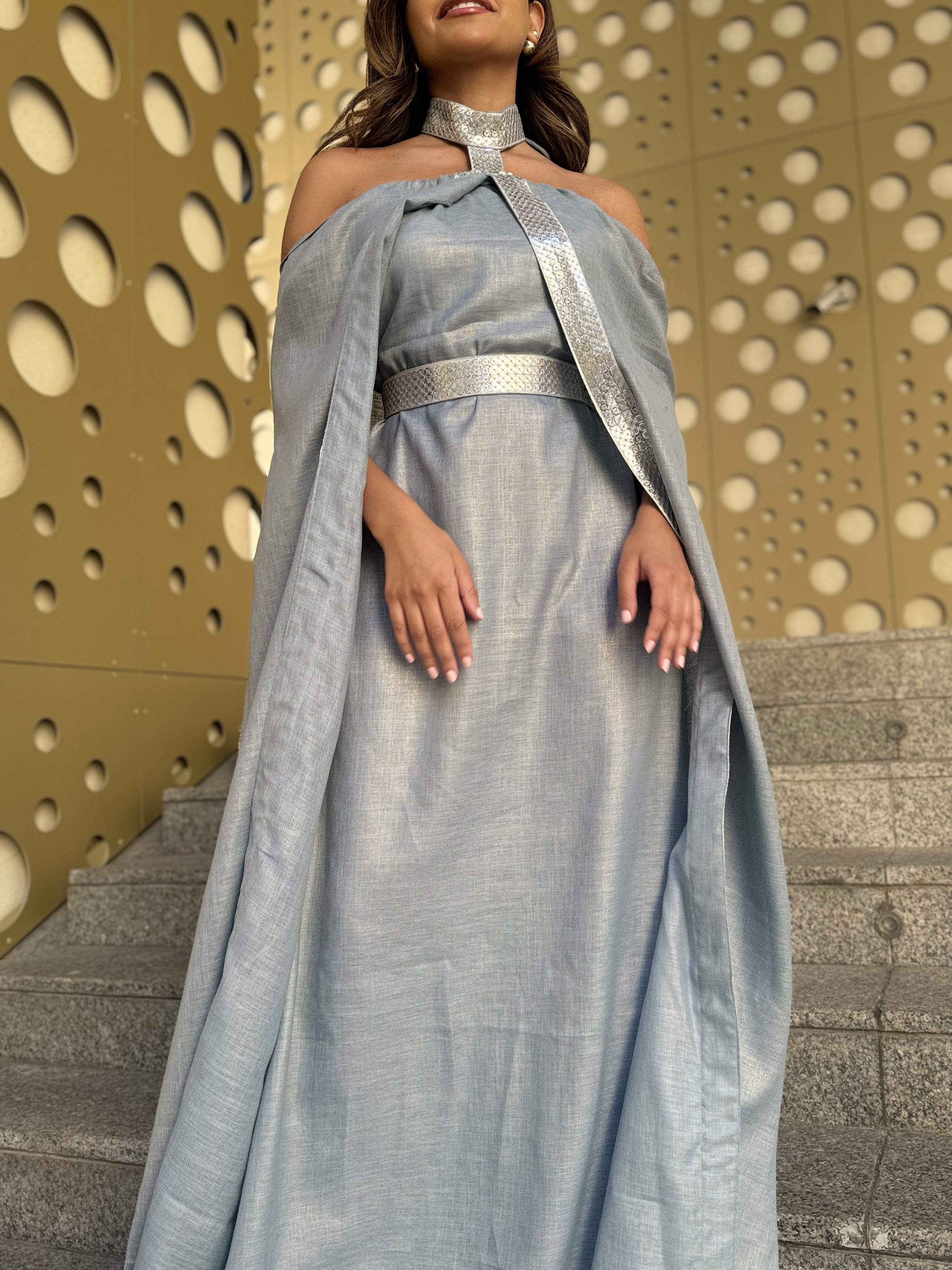 Daraa Detailed Cape Off shoulder