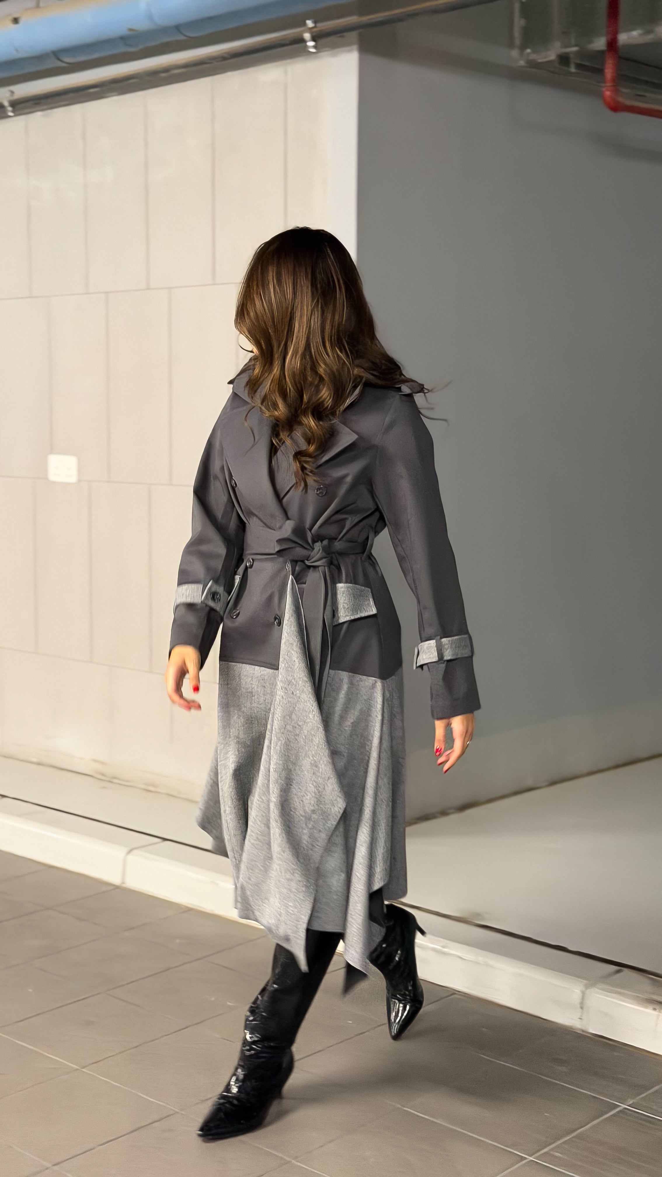 Stylish Asymmetrical Trench