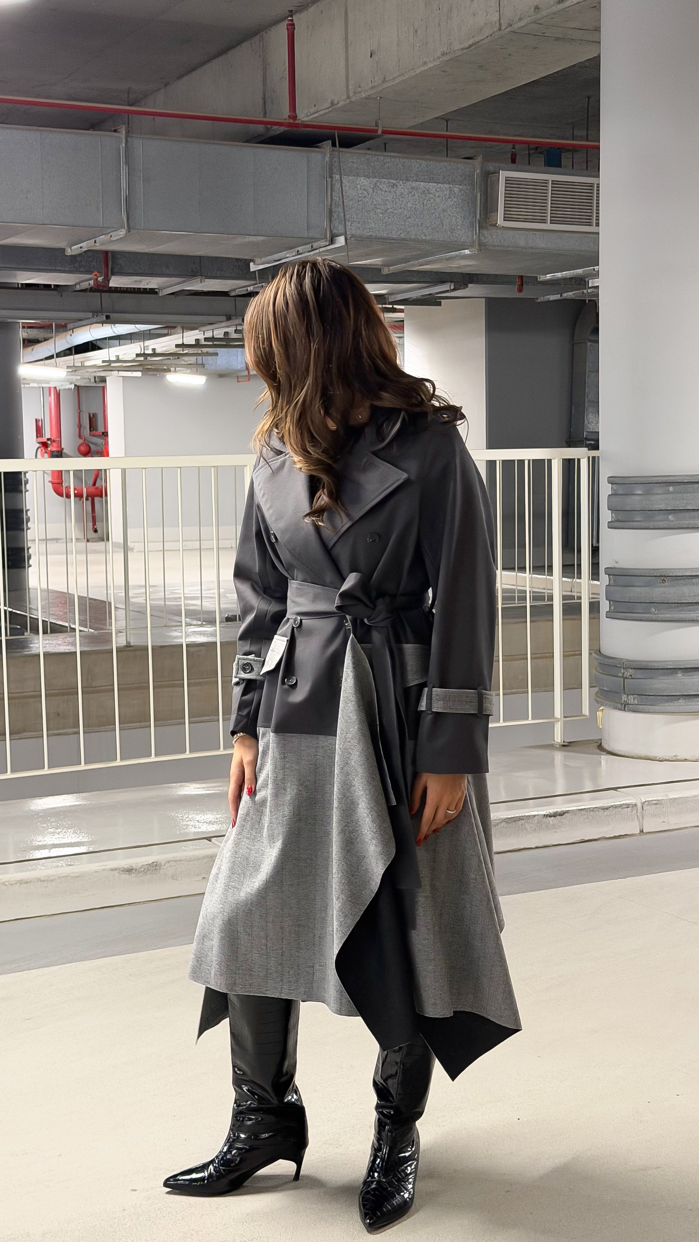 Stylish Asymmetrical Trench
