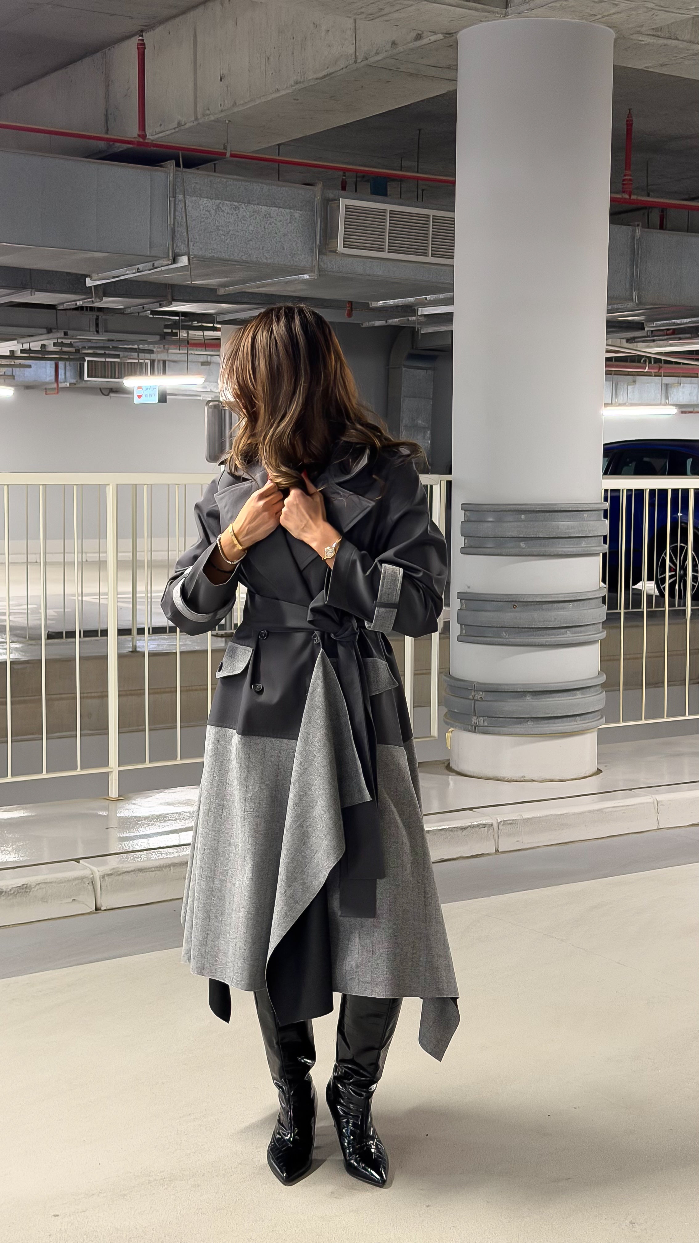 Stylish Asymmetrical Trench