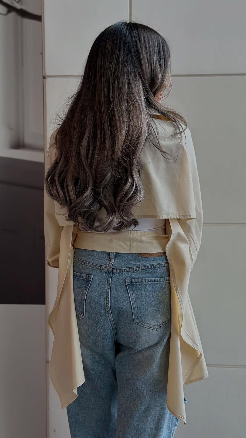 Sculpted Grace Belted Blouse