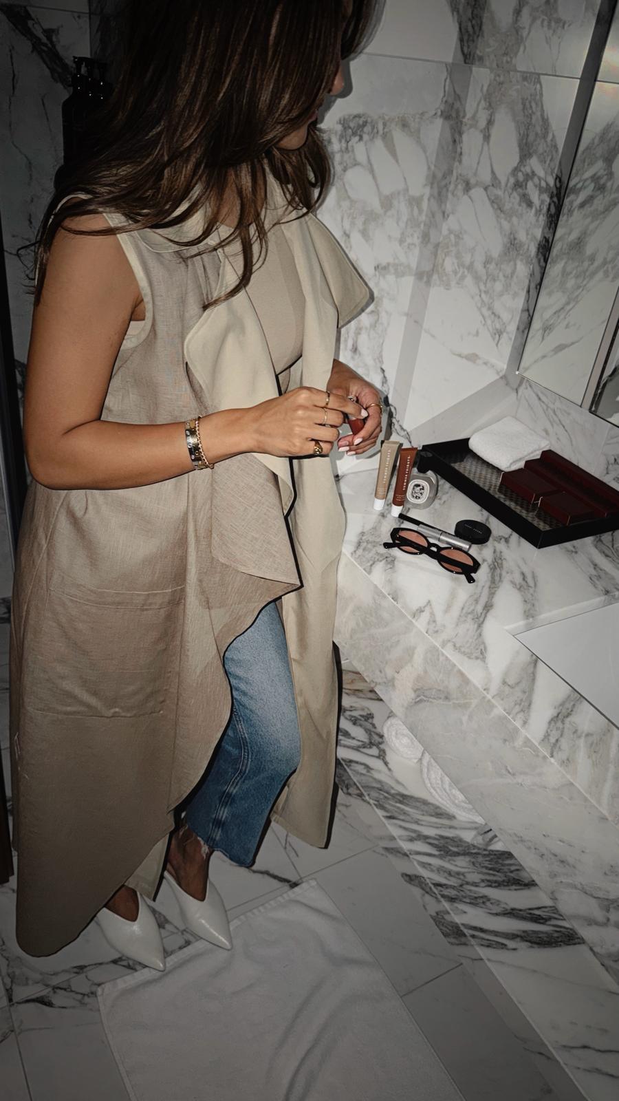 Desert Layered Drape Trench