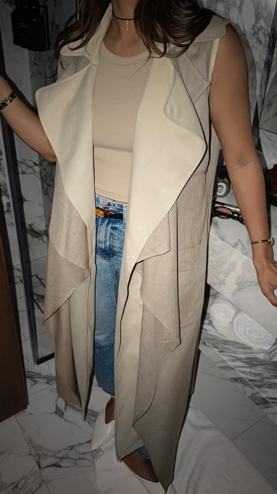Desert Layered Drape Trench