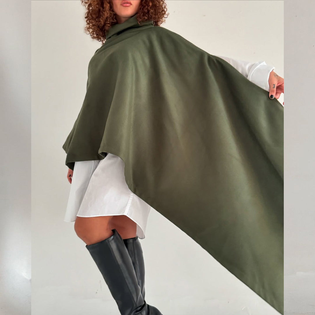 Turtle Neck Poncho